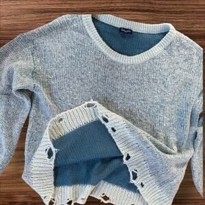 Splendid Marina Oversized Mohair Blend Sweater Seafoam Spruce Size S Womens $168